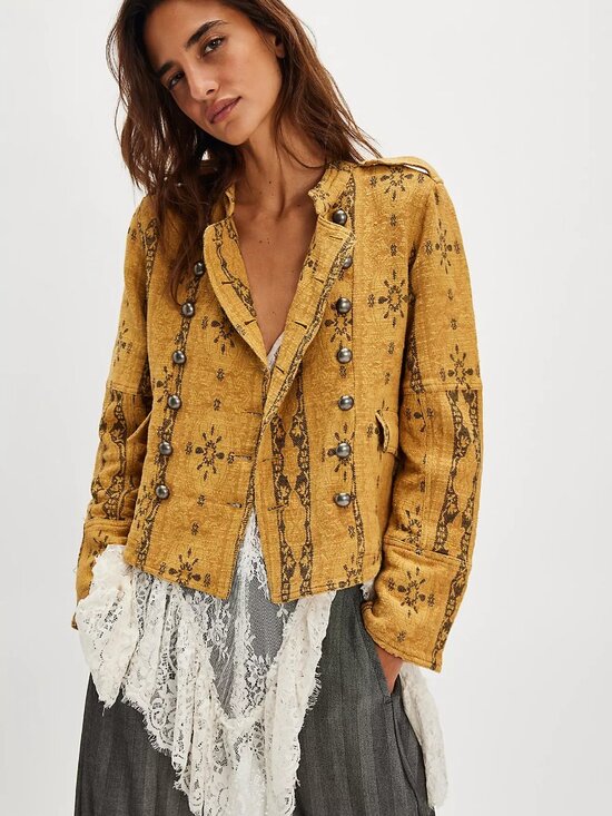Free People Jackets & Blazers - Lotty Jacquard Band Jacket